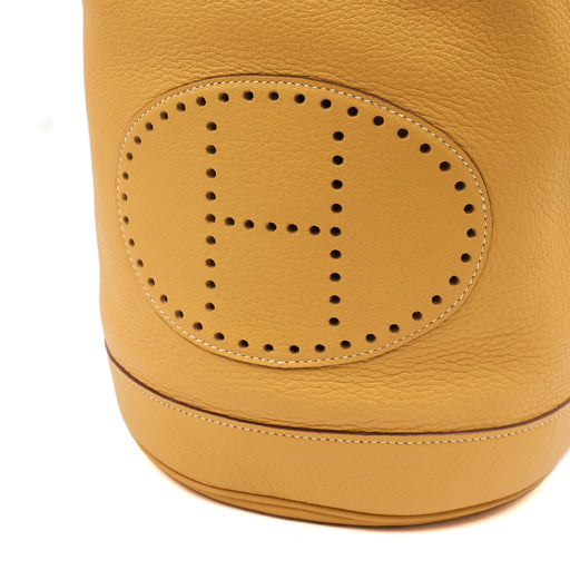 Picture of Hermes Tote Vintage Shoulder Bag in Jaune Ambre, Togo Leather