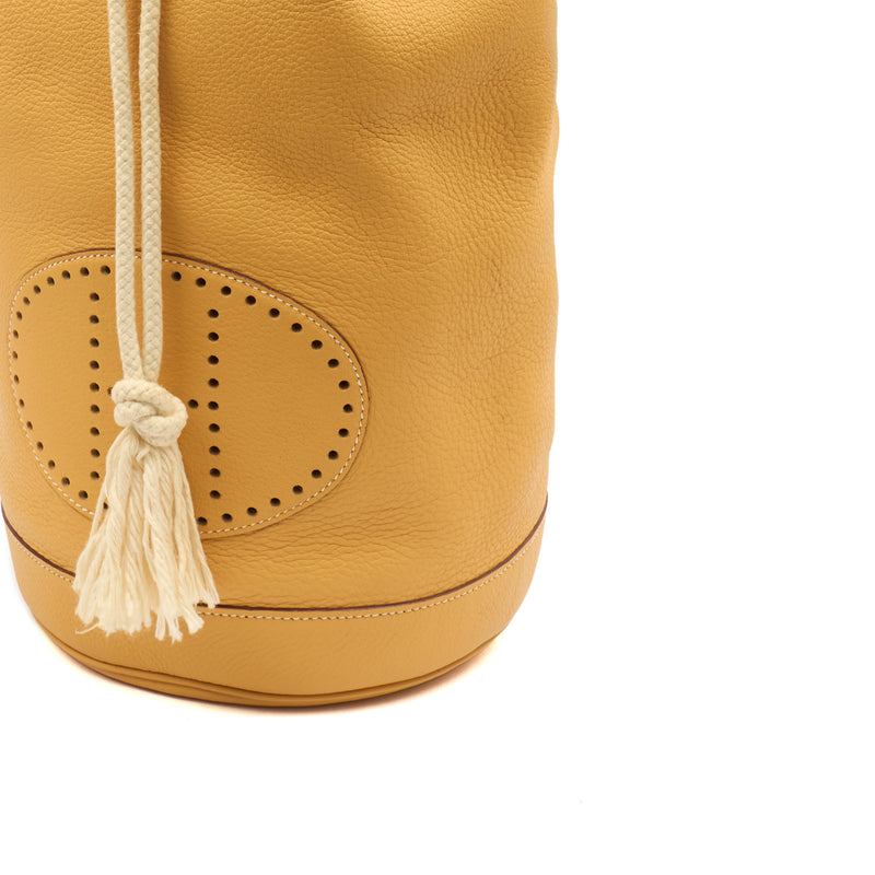 Picture of Hermes Tote Vintage Shoulder Bag in Jaune Ambre, Togo Leather