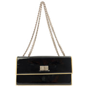 Picture of Chanel Shoulder Bag Flap Bag in Black, Patent Leather