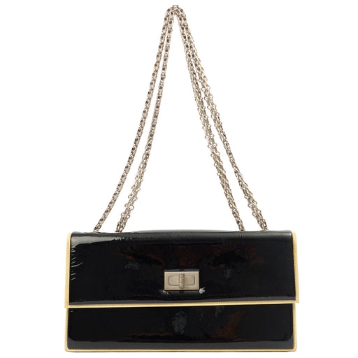 Picture of Chanel Shoulder Bag Flap Bag in Black, Patent Leather