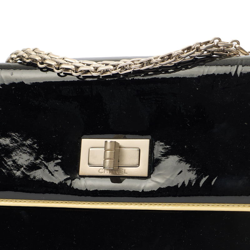 Picture of Chanel Shoulder Bag Flap Bag in Black, Patent Leather