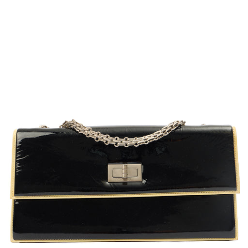 Picture of Chanel Shoulder Bag Flap Bag in Black, Patent Leather