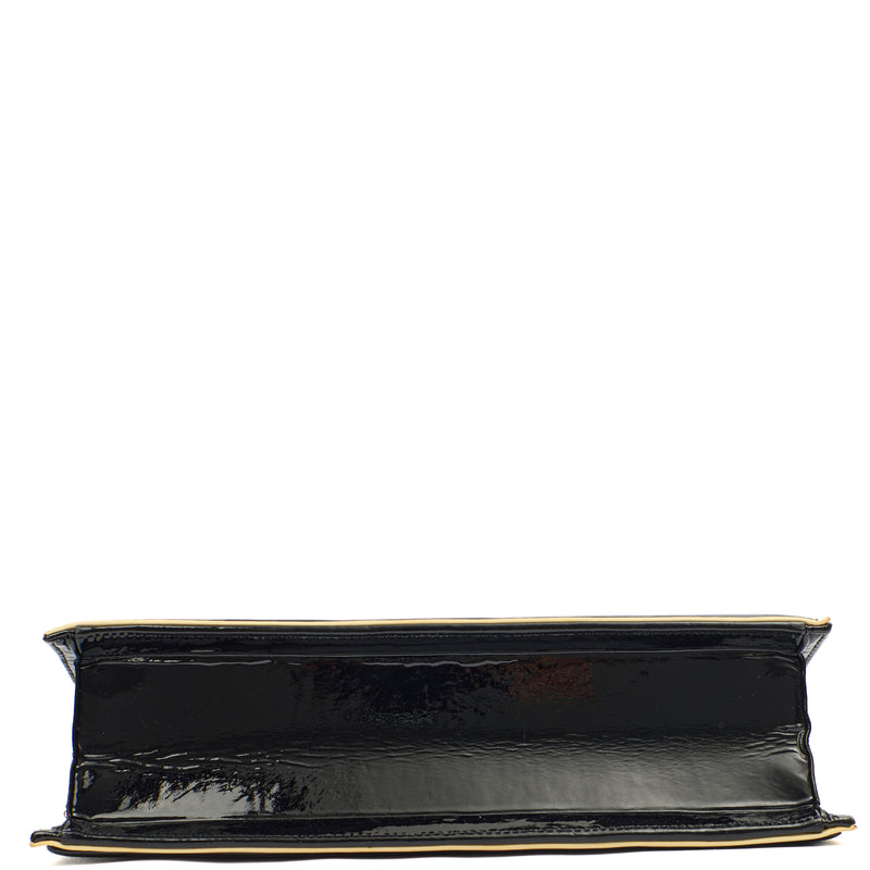 Picture of Chanel Shoulder Bag Flap Bag in Black, Patent Leather