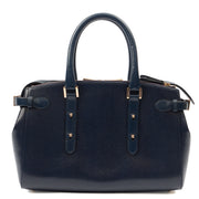 Picture of Aspinal of London Tote Brook Street  in Navy, Leather