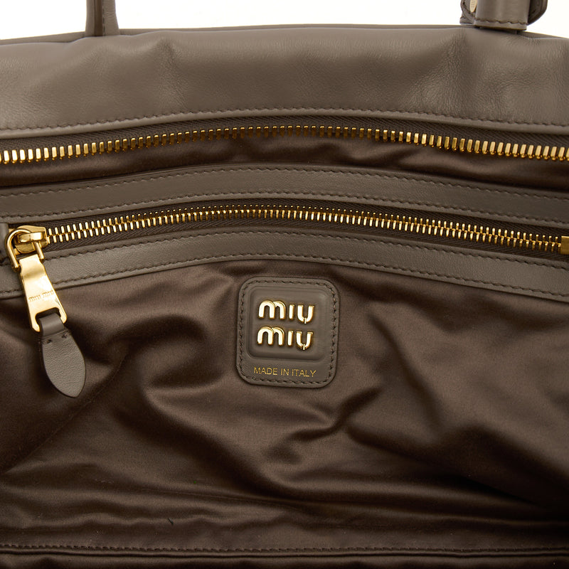 Picture of Miu Miu Shoulder Bag Shoulder Bag in Grey, Leather