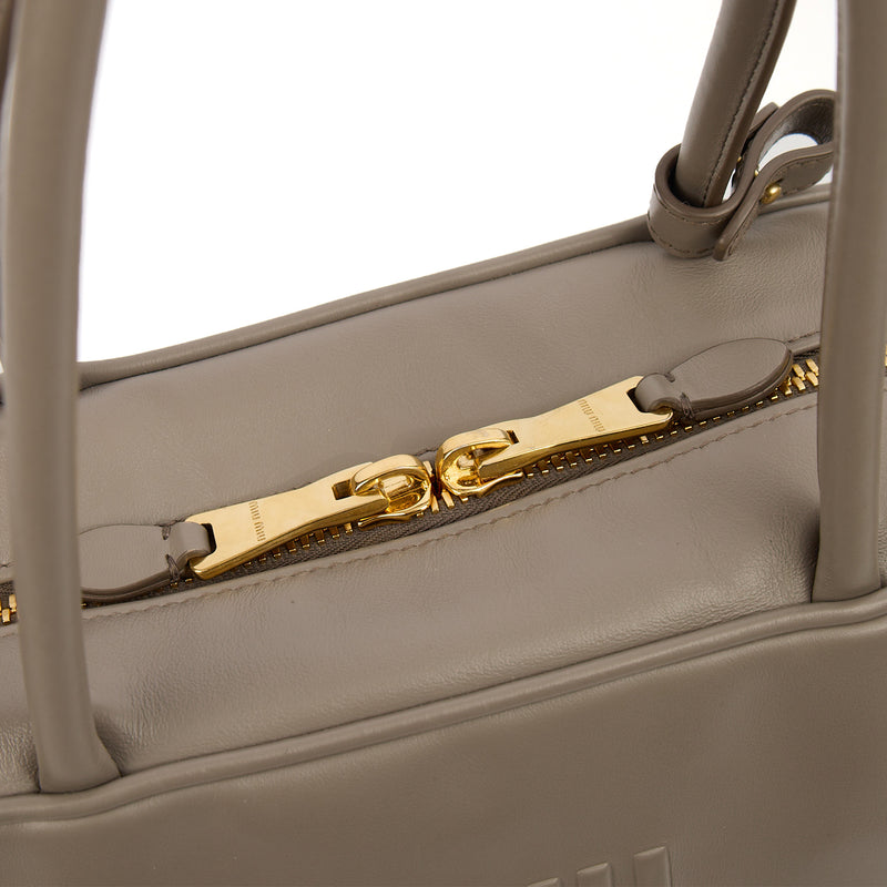 Picture of Miu Miu Shoulder Bag Shoulder Bag in Grey, Leather