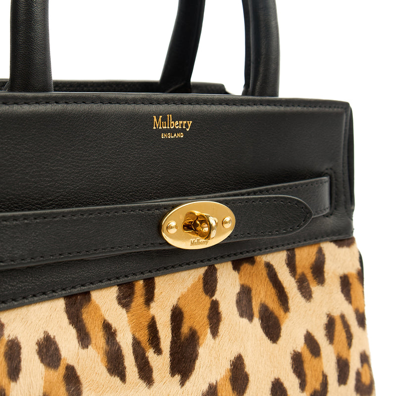 Picture of Mulberry Tote Zipped Bayswater - Small in Black, Calfskin Leather