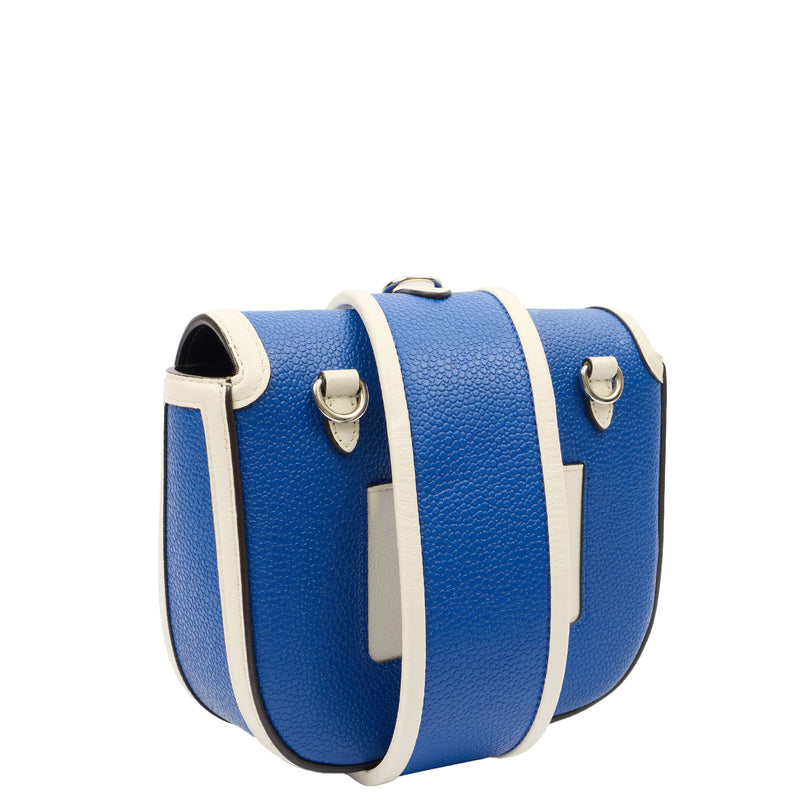 Picture of Mulberry Cross Body Darley Shoulder Bag - Small  in Blue, Leather