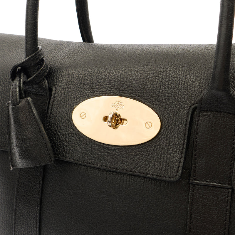 Picture of Mulberry Tote Bayswater Heritage in Black, Calfskin Leather