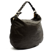 Picture of Mulberry Shoulder Bag Daria Hobo in Graphite, Calfskin Leather