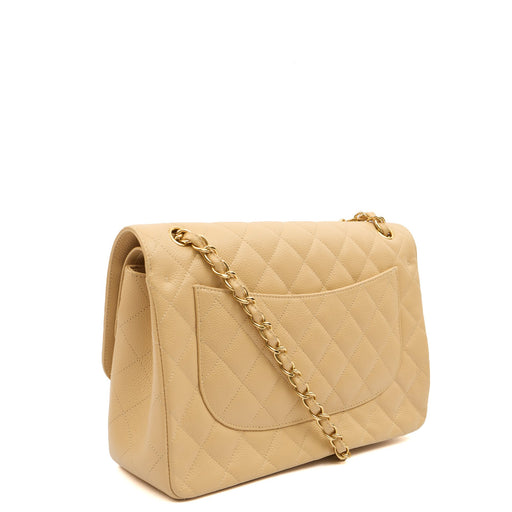 Picture of Chanel Shoulder Bag Classic Double Flap - Large in Neutral, Caviar Leather