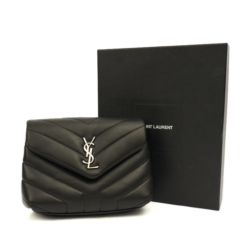Picture of Saint Laurent Cross Body LouLou - Toy in Black, Calfskin Leather