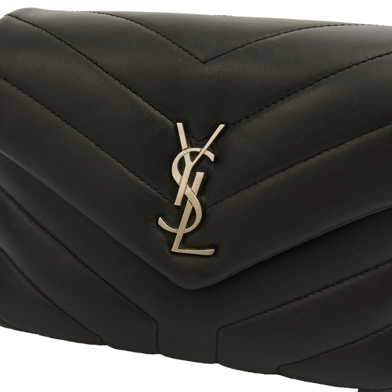 Picture of Saint Laurent Cross Body LouLou - Toy in Black, Calfskin Leather