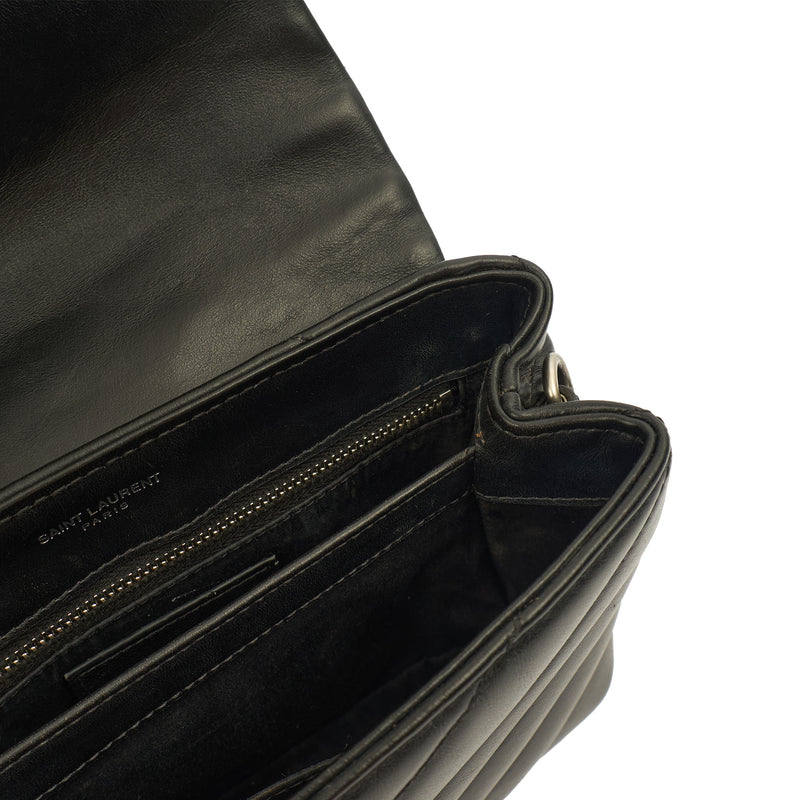Picture of Saint Laurent Cross Body LouLou - Toy in Black, Calfskin Leather
