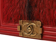 Picture of Chanel Shoulder Bag Boy - Small in Red, Calfskin Leather
