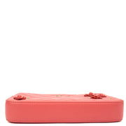 Picture of Chanel Cross Body Camellia - Wallet On Chain in Pink, Calfskin Leather