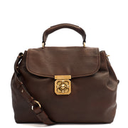 Picture of Chloe Satchel Elsie Satchel in Brown, Leather