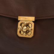 Picture of Chloe Satchel Elsie Satchel in Brown, Leather