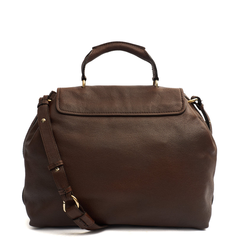 Picture of Chloe Satchel Elsie Satchel in Brown, Leather