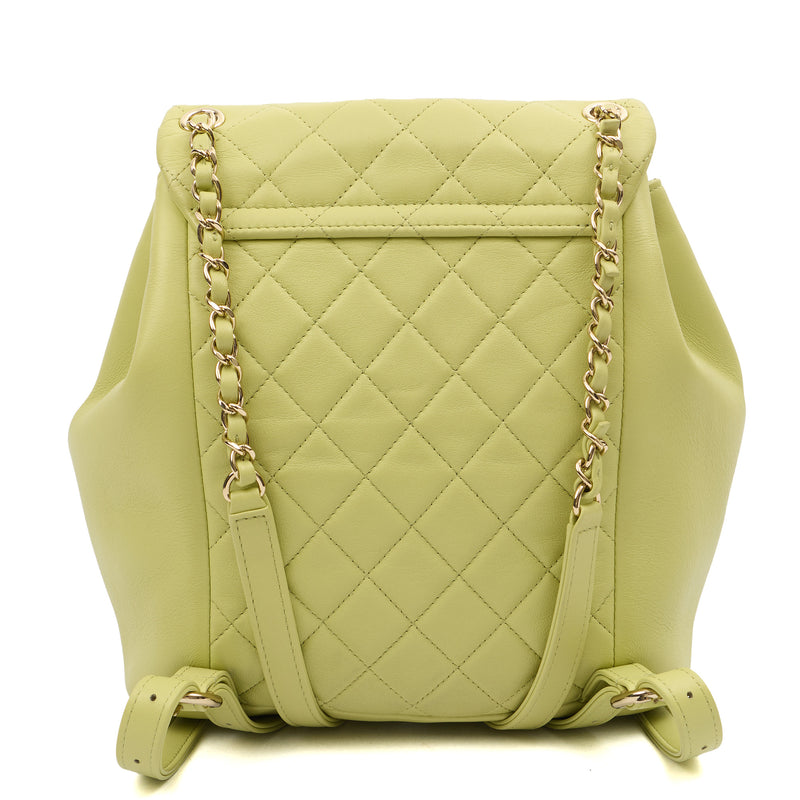 Picture of Chanel Backpack Backpack in Green, Lambskin Leather