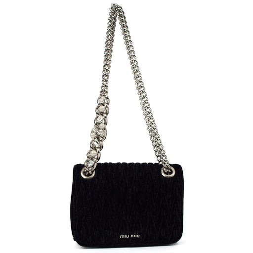 Picture of Miu Miu Cross Body Shoulder Bag in Black, Leather