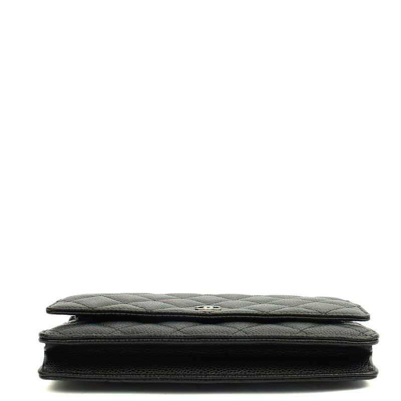 Picture of Chanel Cross Body Wallet on Chain in Black, Caviar Leather