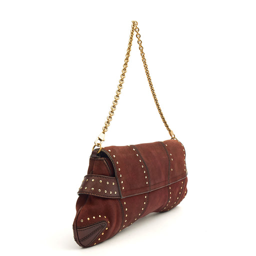 Picture of Gucci Shoulder Bag 1955 Horsebit Shoulder Bag in Brown, Suede