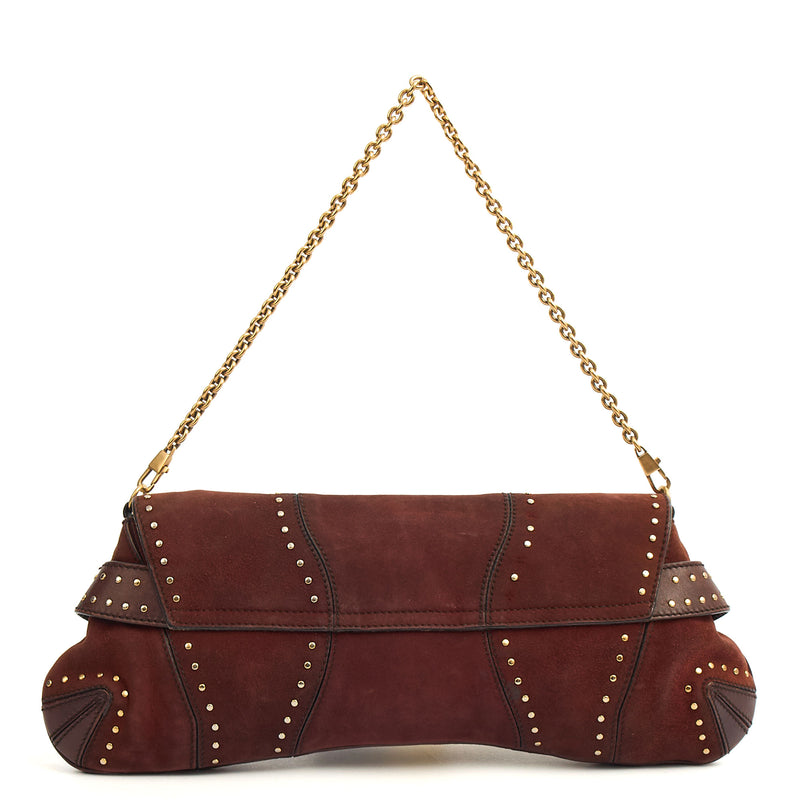 Picture of Gucci Shoulder Bag 1955 Horsebit Shoulder Bag in Brown, Suede