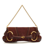 Picture of Gucci Shoulder Bag 1955 Horsebit Shoulder Bag in Brown, Suede