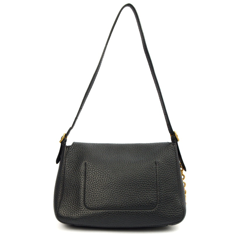 Picture of Mulberry Shoulder Bag Keeley Satchel in Black, Calfskin Leather
