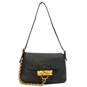 Picture of Mulberry Shoulder Bag Keeley Satchel in Black, Calfskin Leather