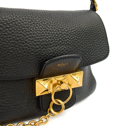 Picture of Mulberry Shoulder Bag Keeley Satchel in Black, Calfskin Leather