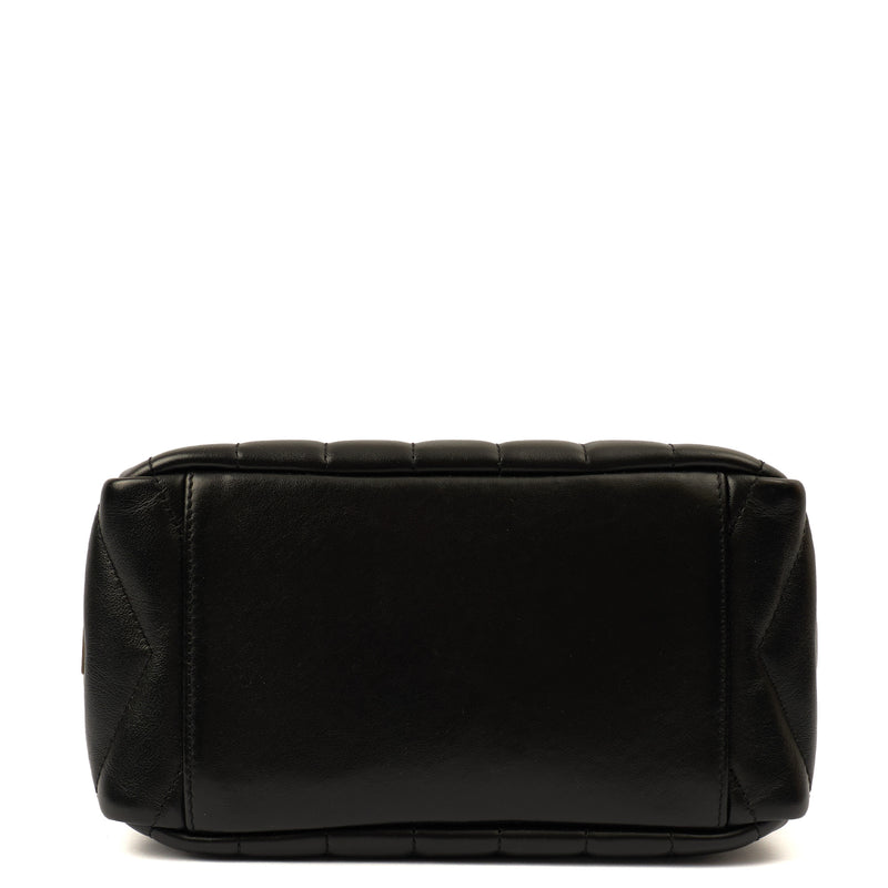 Picture of Saint Laurent Cross Body Lou Camera in Black, Calfskin Leather