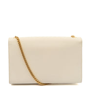 Picture of Saint Laurent Cross Body Kate Medium in White, Calfskin Leather