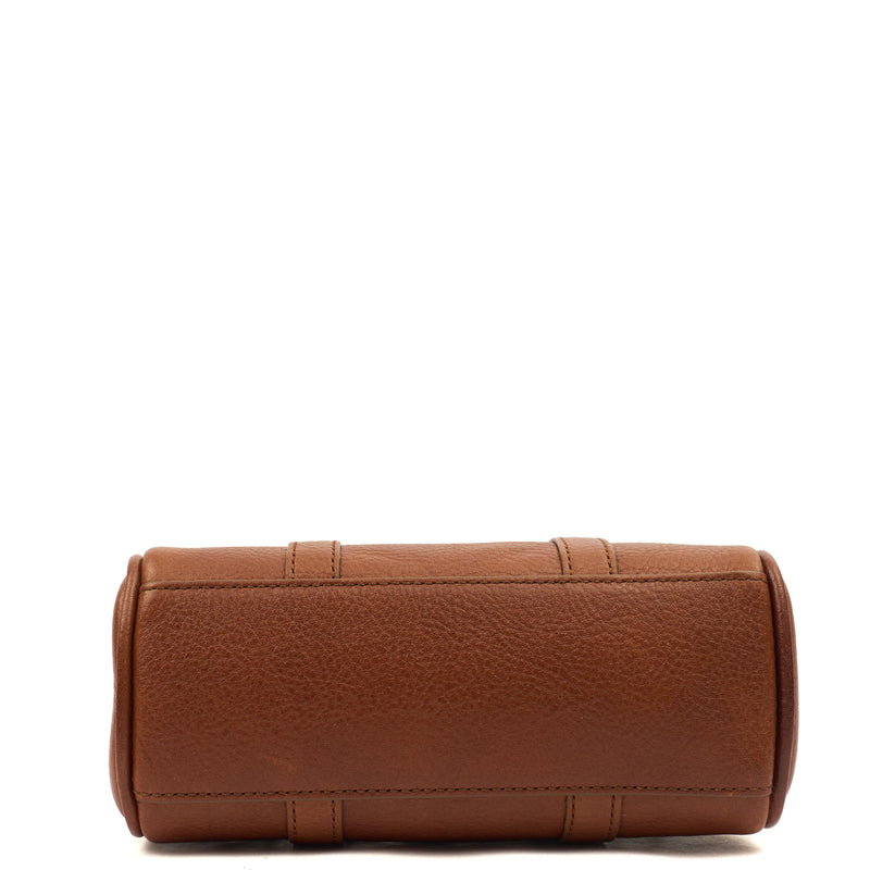 Picture of Mulberry Mini Bag Mini Bayswater in Oak, Leather