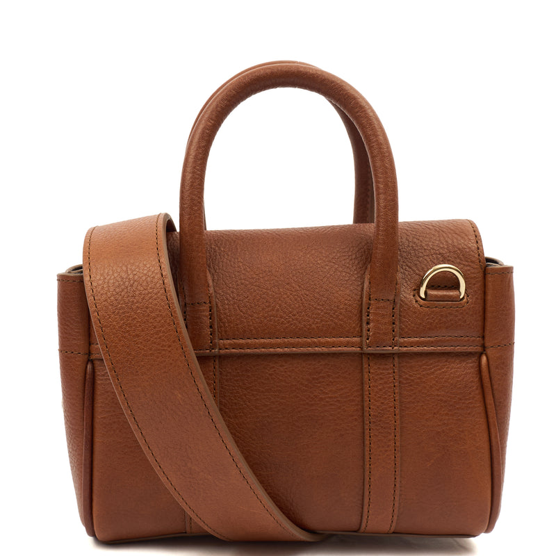 Picture of Mulberry Mini Bag Mini Bayswater in Oak, Leather