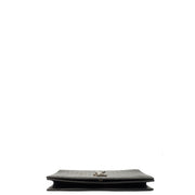 Picture of Saint Laurent Clutch Cassandra Clutch in Black, Exotic Effect Leather
