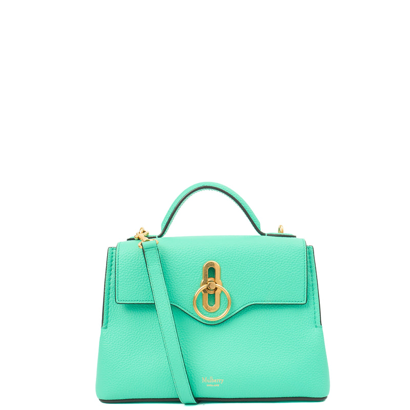 Picture of Mulberry Top Handle Seaton - Mini in Aqua Green, Calfskin Leather