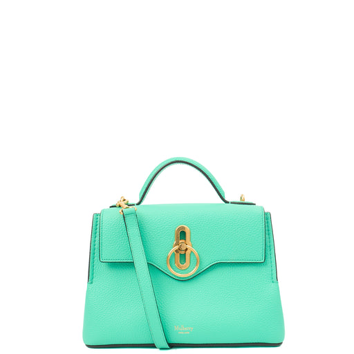 Picture of Mulberry Top Handle Seaton - Mini in Aqua Green, Calfskin Leather