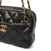Picture of Chanel Cross Body Camera Bag in Black, Lambskin Leather