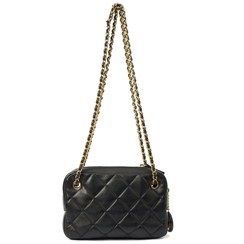 Picture of Chanel Cross Body Camera Bag in Black, Lambskin Leather
