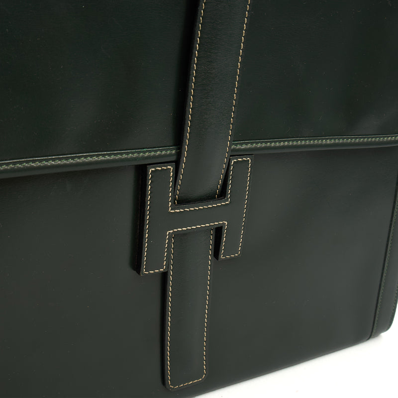 Picture of Hermes Clutch Jige  in Vert Anglaise, Box Calf Leather
