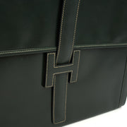 Picture of Hermes Clutch Jige  in Vert Anglaise, Box Calf Leather