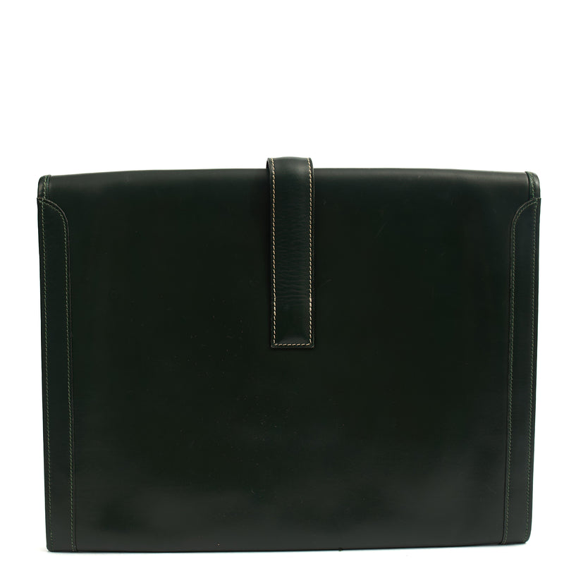 Picture of Hermes Clutch Jige  in Vert Anglaise, Box Calf Leather