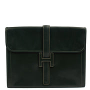 Picture of Hermes Clutch Jige  in Vert Anglaise, Box Calf Leather