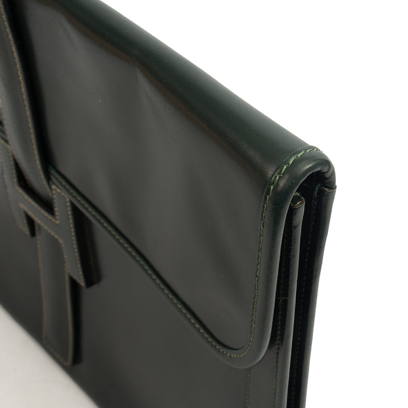 Picture of Hermes Clutch Jige  in Vert Anglaise, Box Calf Leather