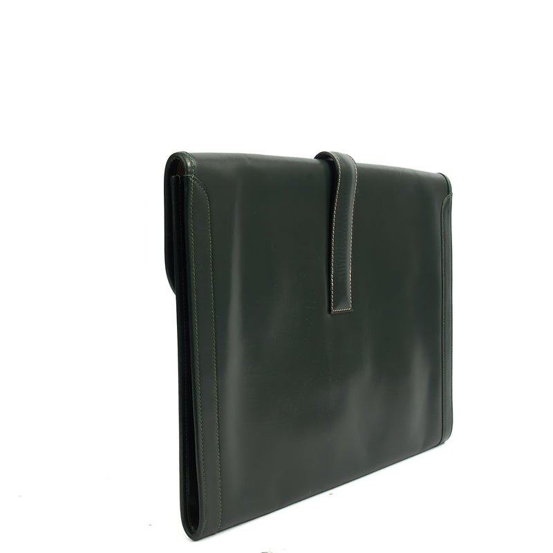 Picture of Hermes Clutch Jige  in Vert Anglaise, Box Calf Leather