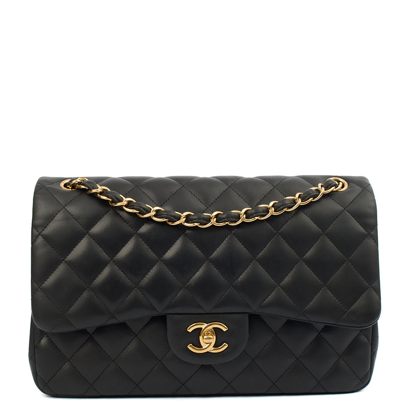 Picture of Chanel Shoulder Bag Classic Double Flap - Large in Black, Lambskin Leather