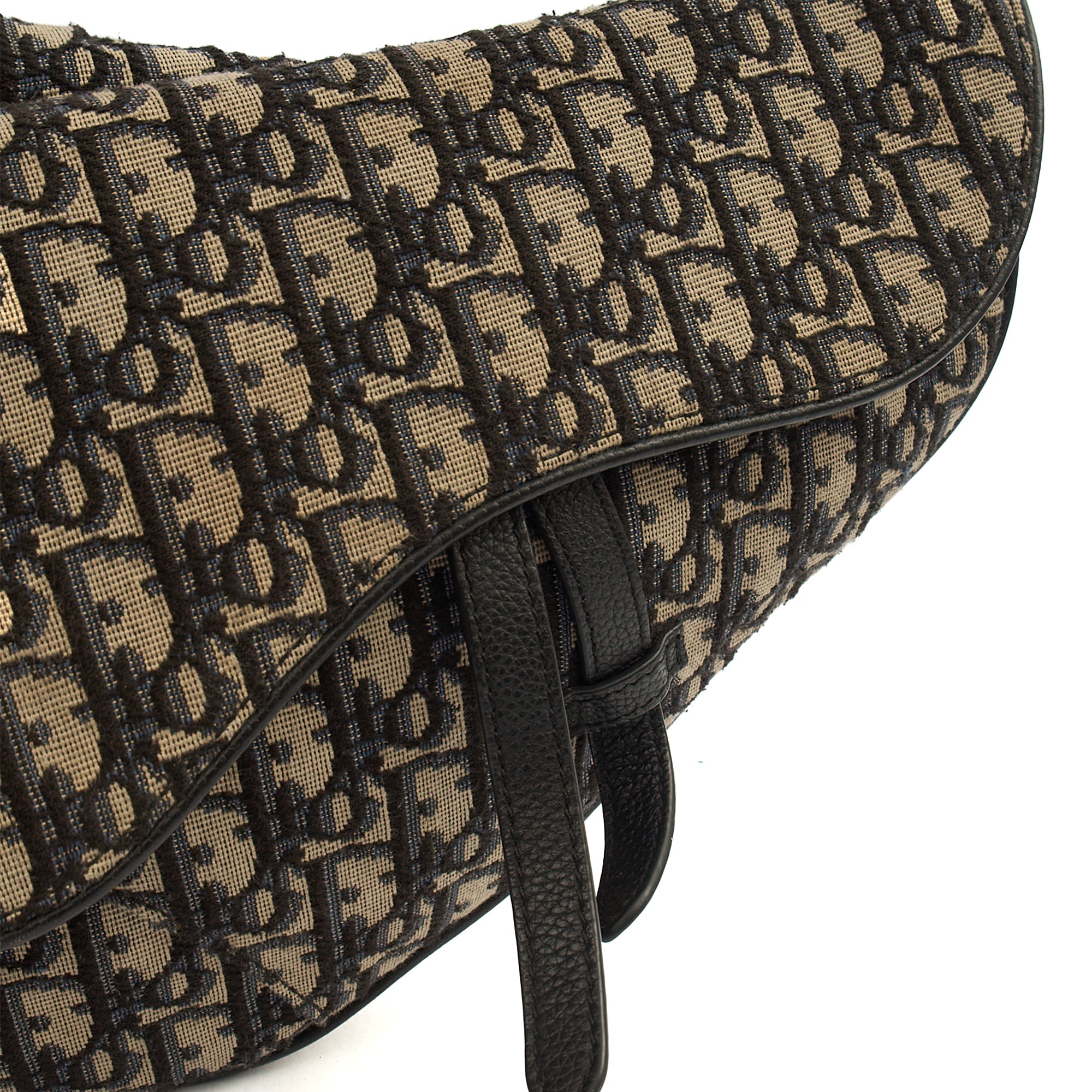 Christian Dior Cross Body Homme - Saddle Bag in Blue, Dior Oblique