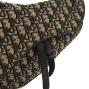 Picture of Christian Dior Cross Body Homme - Saddle Bag in Blue, Dior Oblique Embroidery